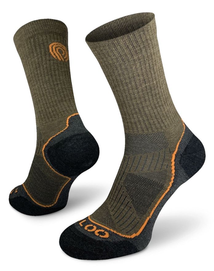 EGLOO MERINO TSM Trek socks_brownolive_resize